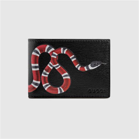 gucci with snake design|authentic gucci snake wallet.